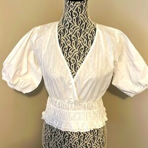3 items for $15 Puff Sleeve White top